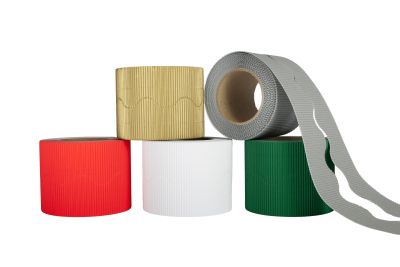 FESTIVE CORRUGATED CARD BORDER ROLLS - 5