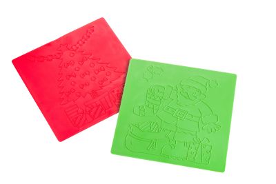 CHRISTMAS RUBBING AND EMBOSSING PLATES