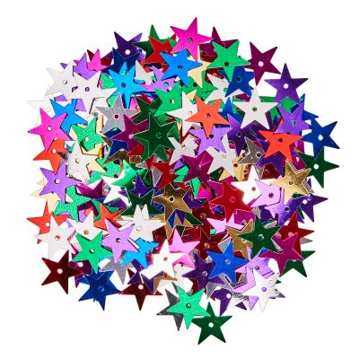 CM COLOURED ASSORTED STARS 90G