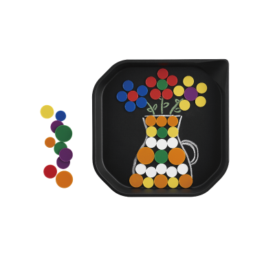 FUN2 PLAY MESSY TRAY 4 PK BLACK