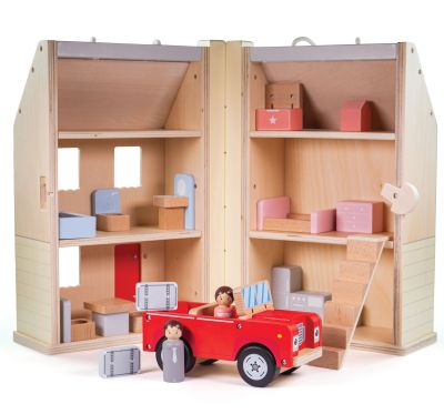 FOLDING DOLLS HOUSE SET