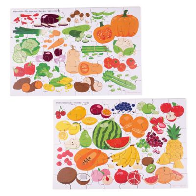 FRUITS AND VEGETABLES FLOOR PUZZLES