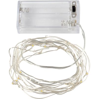 LED STRING OF LIGHTS - SILVER