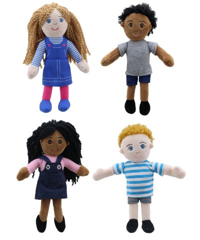 MULTICULTURAL CHILDREN FINGER PUPPETS -