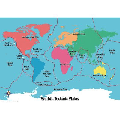 TECTONIC PLATES MAP