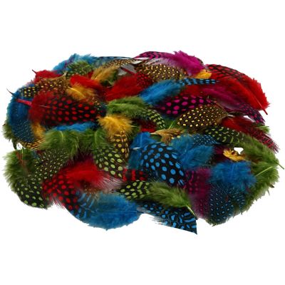 COLOURED SPECKLED FEATHERS - 50G