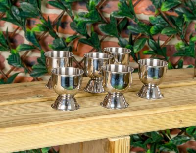 METAL EGG CUP SET OF 6