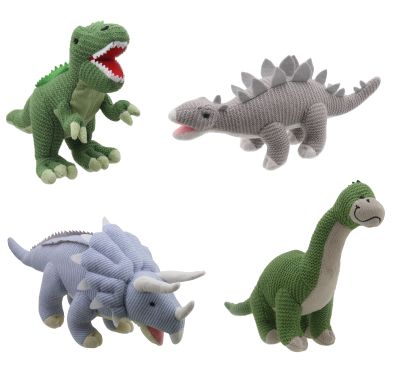 KNITTED DINOSAURS - PACK OF 4