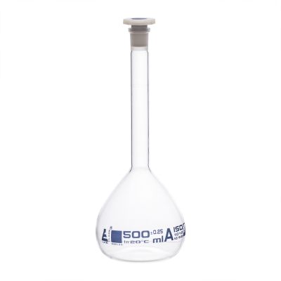 FLASK VOLUMETRIC CLASS A CAP 500ML19 26