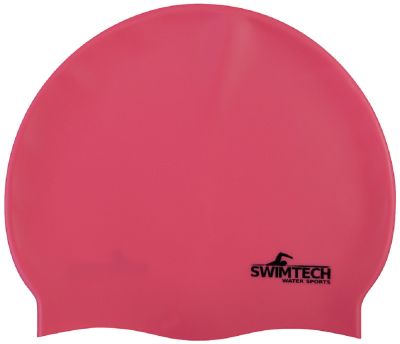 SWIMTECH SILICONE SWIM CAP - PINK