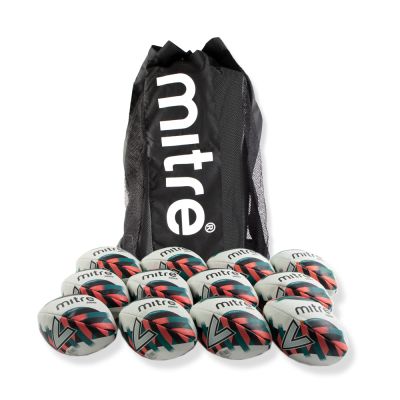 MITRE SQUAD RUGBY BALL PACK OF 12 WITH B