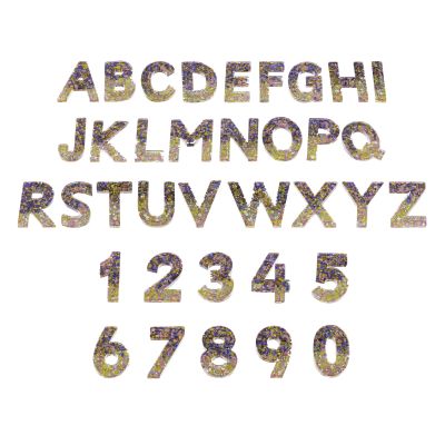 RESIN SEQUIN UPPERCASE LETTERS AND NUMBE