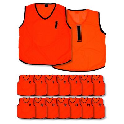 NUMBERED TRAINING BIBS-GRN-KIDS-P15