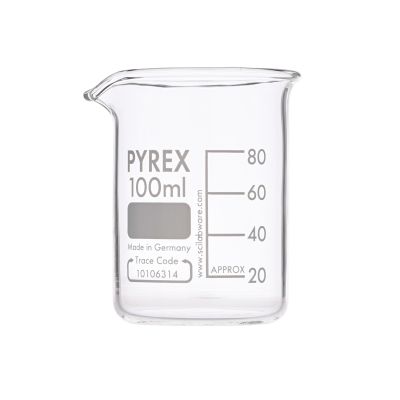 PYREX GLASS BEAKER SQUAT FORM 100MLP10