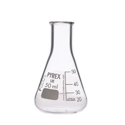 PYREX NARROW MOUTH CONICAL FLASK 50MLP10