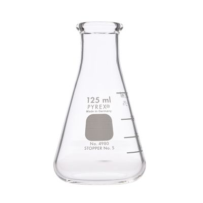 PYREX HEAVY DUTY CONICAL FLASK 125ML P12