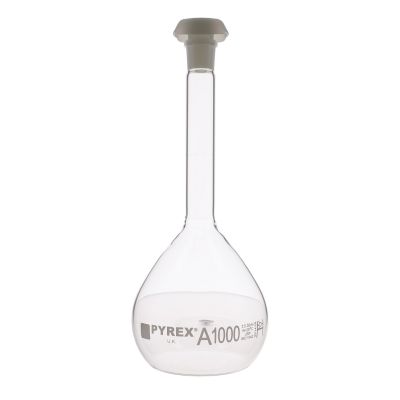 PYREX STOPPERED VOL FLASK 1000ML P2