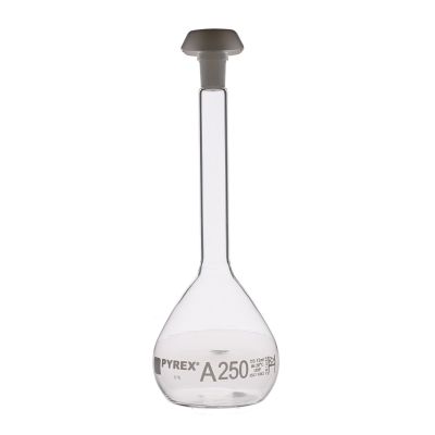 PYREX STOPPERED VOL FLASK 250ML P2