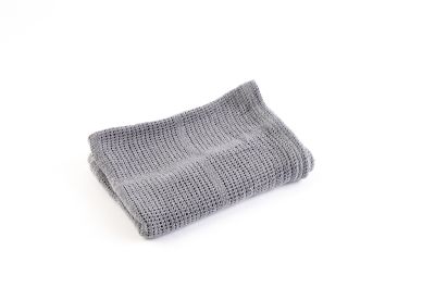 COTTON CELLULAR BLANKET - GREY