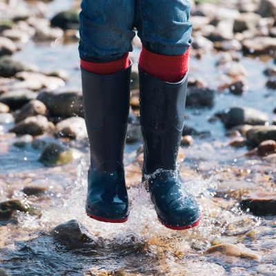 MUDDY PUDDLES CLASSIC WELLIES NAVY  - 8