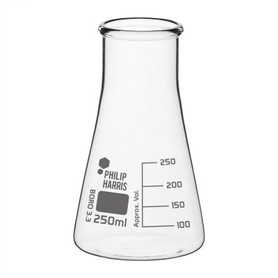 PH WIDE NECK CONICAL FLASK 250ML P12