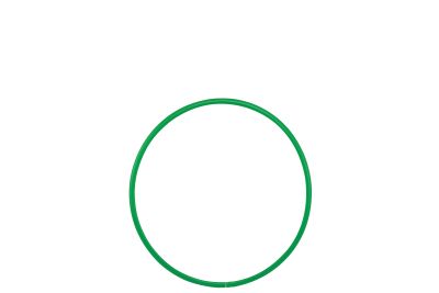 HULA HOOP - 610MM - GREEN