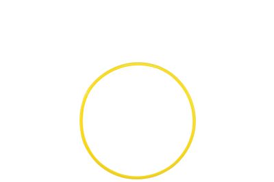 HULA HOOP - 610MM - YELLOW