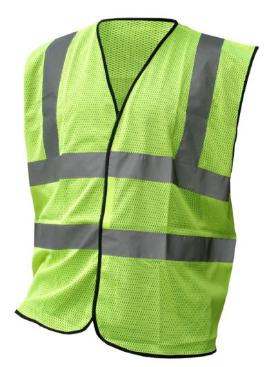 HIVIS MESH VEST SATURN YELLOW XXL