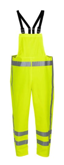 VECHTA HYDROSOFT HI VIS WATERPROOF BIB & BRACE S/Y MED