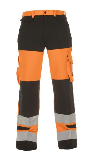 HERTFORD HI VIS TROUSER TWO TONE ORANGE/BLACK 38