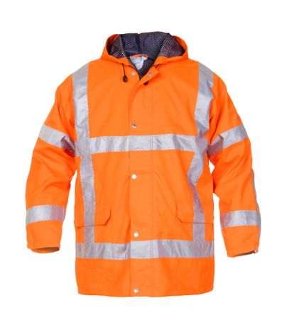 UITDAM SNS HI VIS WATERPROOF JACKET ORANGE MED