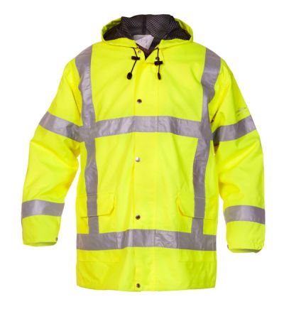 UITDAM SNS HI VIS WATERPROOF JACKET YELLOW 4XL