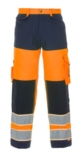 IDSTEIN HI VIS GID TWO TONE TROUSER ORANGE/NAVY 38