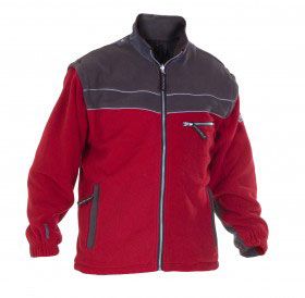 KIEL FLEECE RED/GREY MED