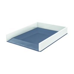 LEITZ WOW LETTER TRAY DUAL CLR WHT