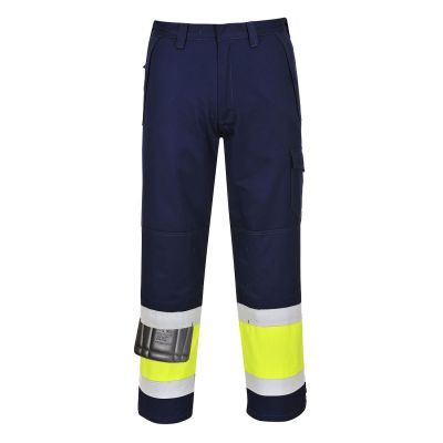 MV26 Hi-Vis Modaflame Trousers Yellow/Navy Tall L Tall