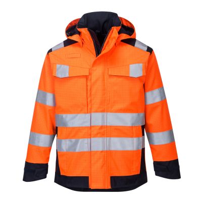 MV70 Modaflame Rain Multi Norm Arc Jacket Orange/Navy M Regular