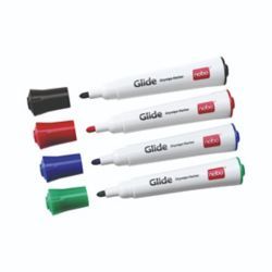 NOBO GLIDE DRYMARKER AST PK4