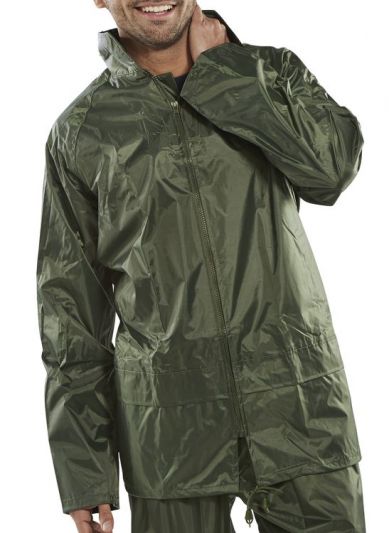 NYLON B-DRI JKT OLIVE S