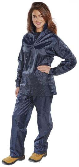 NYLON B-DRI SUIT NAVY XXXL