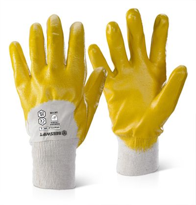 NITRILE K/W P/C L/W YELLOW 10