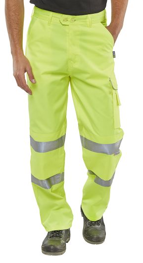 P/COTTON TROUSERS EN ISO 20471 S/Y 28S