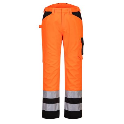 PW241  PW2 Hi-Vis Service Trousers Orange/Black 33 Regular