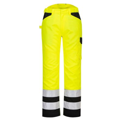 PW241  PW2 Hi-Vis Service Trousers Yellow/Black 34 Regular