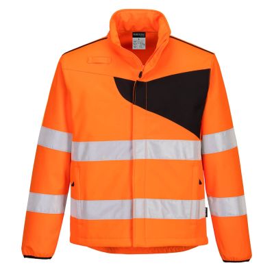 PW275 PW2 Hi-Vis Softshell (2L) Orange/Black 4XL Regular