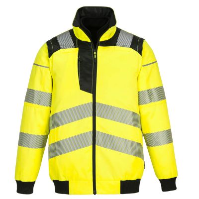 PW302 PW3 Hi-Vis 3-in-1 Pilot Jacket  Yellow/Black L Regular