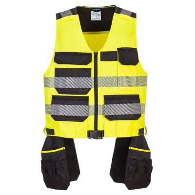 PW308 PW3 Hi-Vis Class 1 Tool Vest  Yellow/Black L Regular