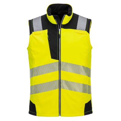 PW325 Hi-Vis Softshell Gilet (3L) Yellow/Black M Regular