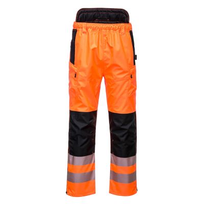 PW342 PW3 Hi-Vis Extreme Rain Trousers Orange/Black S Regular