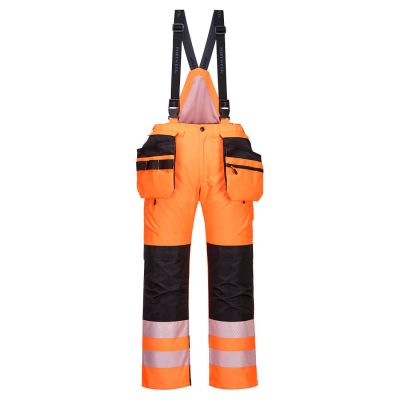 PW351 PW3 Hi-Vis Winter Trousers Orange/Black L Regular